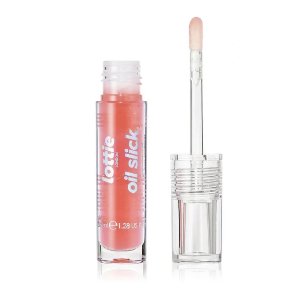 💎 Lottie London Oil Slick Lip Oil in Peachy Cheeks New & Sealed Full-Size